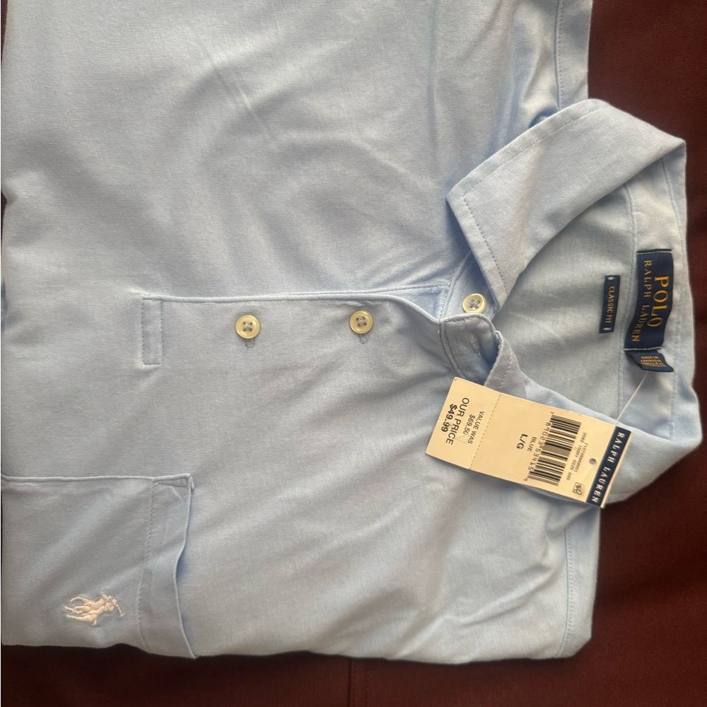 Polo by Ralph Lauren Light Blue Men's Shirt NWT